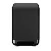 Sony 300W Subwoofer side profile showing passive radiator design in black