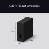 Sony SASW7.CEJ subwoofer with 130mm driver for deep bass