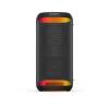 Sony SRSXV500B portable speaker front view with LED lighting