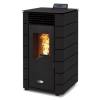 Stanley Solis K100SPBLKFLT Edge Black Pellet Stove - Flat Sides