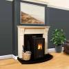 Stanley Solis K100SPBLKFLT Edge Pellet Stove - Flat Black Sides