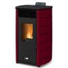  Stanley Solis K100SPCT Claret Pellet Stove - Curved Sides