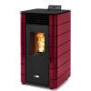 Stanley Solis K100SPCTFLT Edge Claret Pellet Stove - Flat Sides