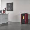 Stanley Solis K100SPCTFLT Edge Pellet Stove - Flat Claret Sides