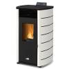  Stanley Solis K100SPWH White Pellet Stove - Curved Sides