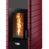 Stanley Solis K1200+ Central Heating Pellet Stove - Claret Side Panels