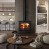 Stockton 11 woodburning Ecodesign stove with Double Doors EB085 2