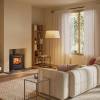 Stovax Riva2 50 multi-fuel fire with stylish modern steel body and Airwash system