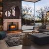 Stovax Riva2 66 Freestanding wood burning stove in contemporary home interior