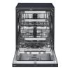Stylish LG black dishwasher with TrueSteam™ and EasyRack™ Plus