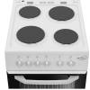 Top view of 4-zone solid plate hob on Zenith ZE503W