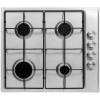 Top view of Culina UBGHFFJ60LPG 60cm stainless steel lpg gas hob with enamel pan stands and right-side rotary controls