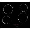 Top view of Culina UBTCC60F 60cm black glass ceramic hob with 4 zones and touch controls