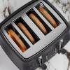 Top view of the Morphy Richards 243020 Cassini 4-Slice Toaster in black