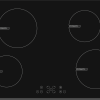 Top view of the Nordmende HCT781FL 78cm Ceramic Hob with framelss design and bevelled edge