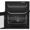 White Hotpoint electric twin cooker with oven and separate grill cavity