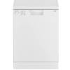 Zenith ZDW601 white dishwasher front view with closed door