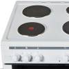 close-up of solid plate burners and controls