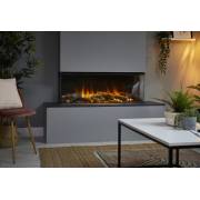 British Fires New Forest 1200 Black Edition electric fire with Deluxe Real Logs