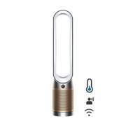 Dyson TP09 white air purifier with bladeless fan design
