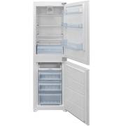 Front view of Culina FFBIFF5050E frost-free built-in fridge freezer with 50/50 split