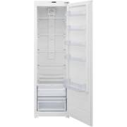 Front view of Culina FFTL60E integrated tall larder fridge with glass shelves and salad crispers