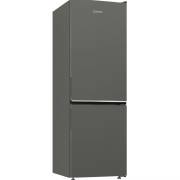 Front view of Indesit INK21411G4UK 6040 no frost fridge freezer in silver finish