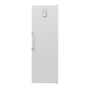 Front view of NordMende RTL398WH tall larder fridge in white