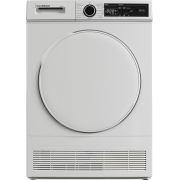 Front view of NordMende TDC73WH condenser dryer in white