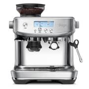 Front view of Sage Barista Pro™ espresso machine in brushed stainless steel
