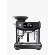 Front view of Sage Oracle Jet espresso machine in black truffle