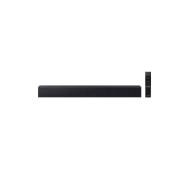 Front view of Samsung HW-B400F soundbar in Titan Black