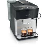 Front view of Siemens TP515GB1 Bean to Cup Coffee Machine in black and silver