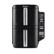 Front view of the Ninja SL300UK Double Stack Air Fryer in Black
