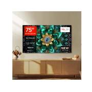 Front view of the TCL 75Q6C-UK 75 inch TV