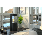 Henley Berlin Bioethanol Stove with three-sided glass design