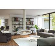 Henley Budapest White Bioethanol Ceiling Fireplace with floating effect