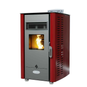 Henley Elm 4 Pellet Stove - Red