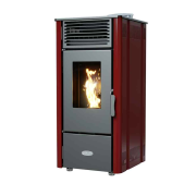 Henley Elm 8 Pellet Stove - Red