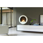 Henley Hamburg Bioethanol Wall Fire with black square frame