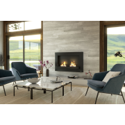 Henley London Bioethanol Wall Fire with double burner design