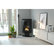Henley Madrid Bioethanol Stove in black graphite satin finish