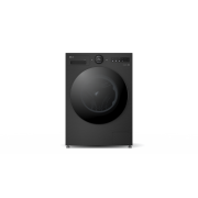 LG F4X7011TBB 11kg AI washing machine in black with digital dial