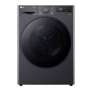 LG FDV709GN 9kg heat pump tumble dryer in Slate Grey front view