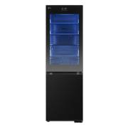 LG GBG7190CEV InstaView™ fridge freezer in Essence Black Steel
