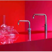 Nordic Square Twin Taps Polished Chrome