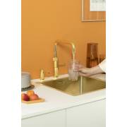 Quooker FNSGLD Fusion Square Tap in Gold – 5-in-1 kitchen tap