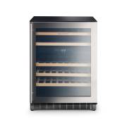 Rangemaster RDZ6046SS 60cm dual-zone wine cabinet in stainless steel with stainless steel trim
