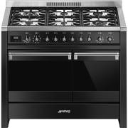 Smeg A2BL-81 - 100cm Opera Dual Fuel Range Cooker - Black