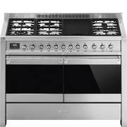 Smeg A4-81 - 120cm Opera Dual Fuel Range Cooker - Stainless Steel
